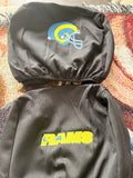Custom Order (Watrell) - Rams Embroidered Head Rest Covers