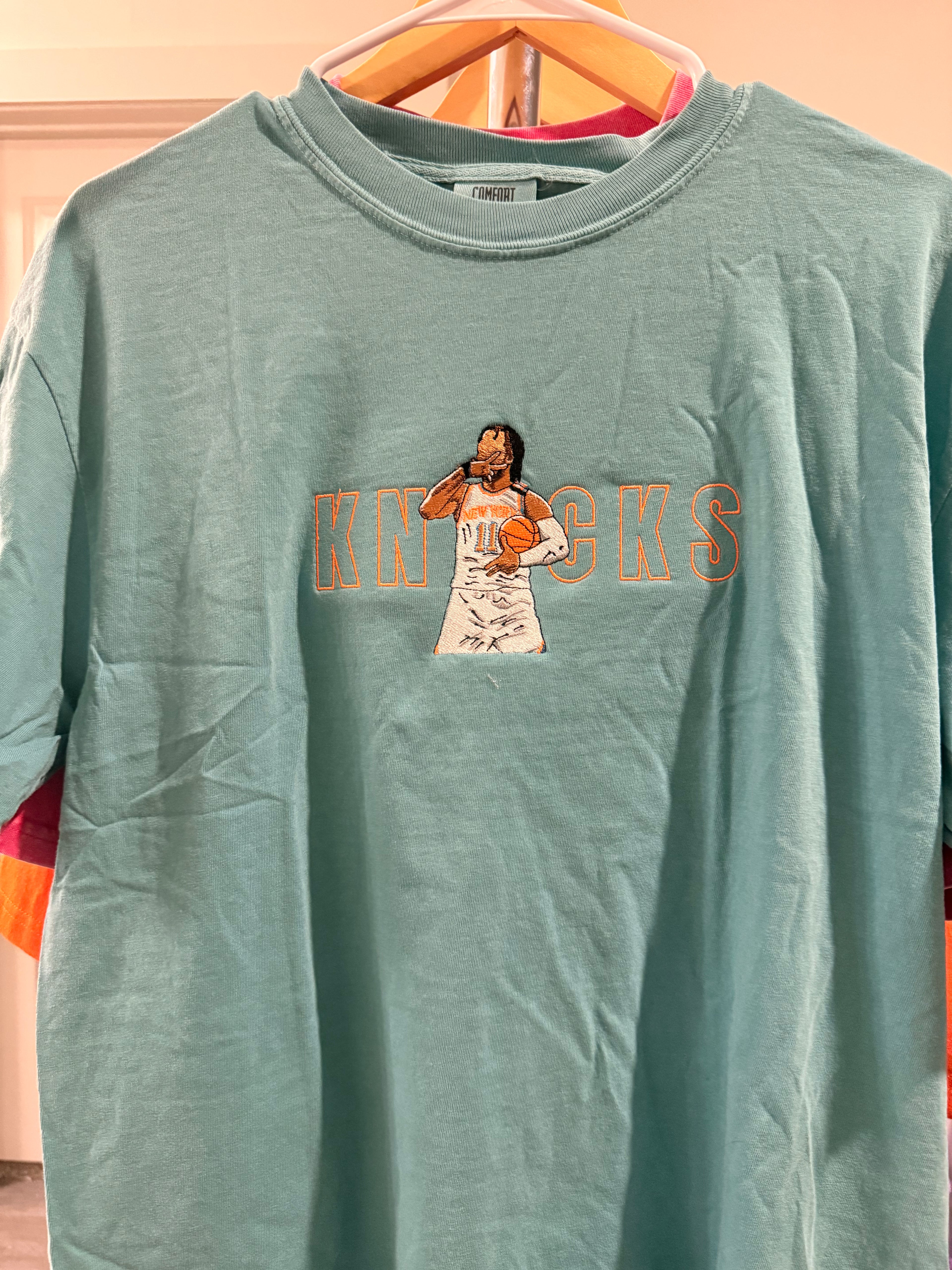 Jalen Brunson Knicks Tribute Embroidered T-Shirt