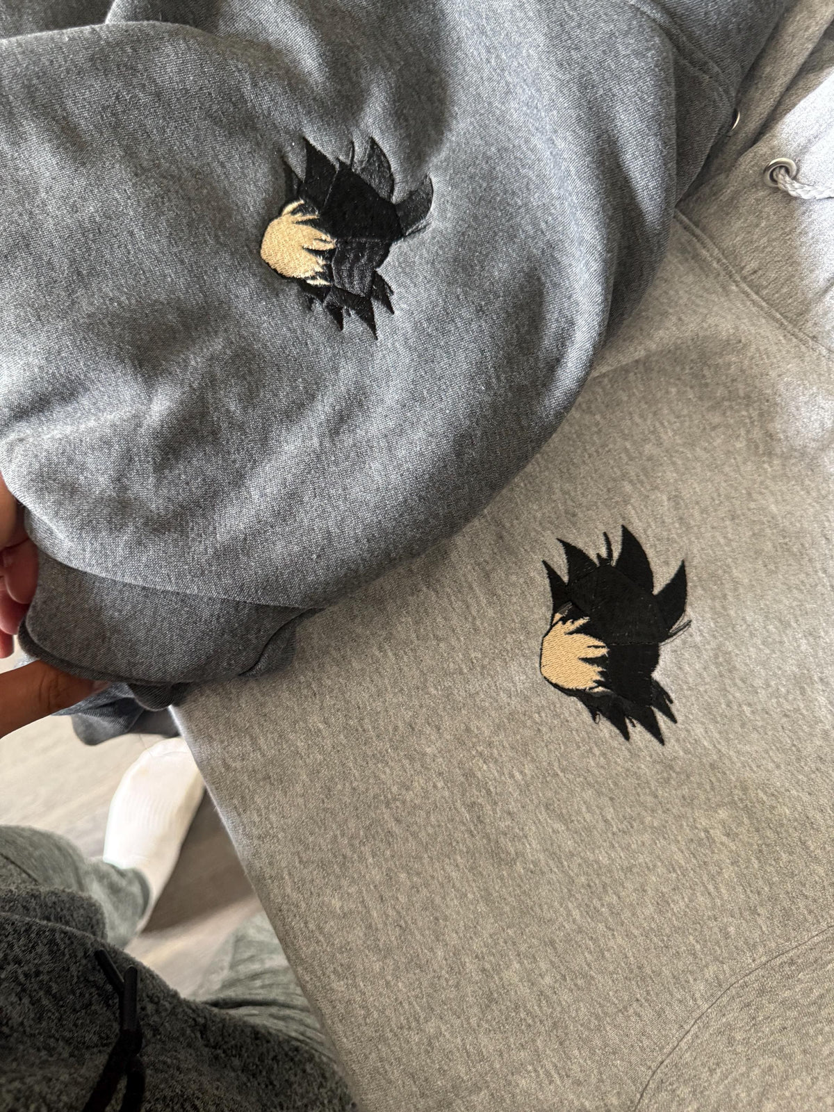 DBZ - Son Goku Embroided Hoodie Design 1