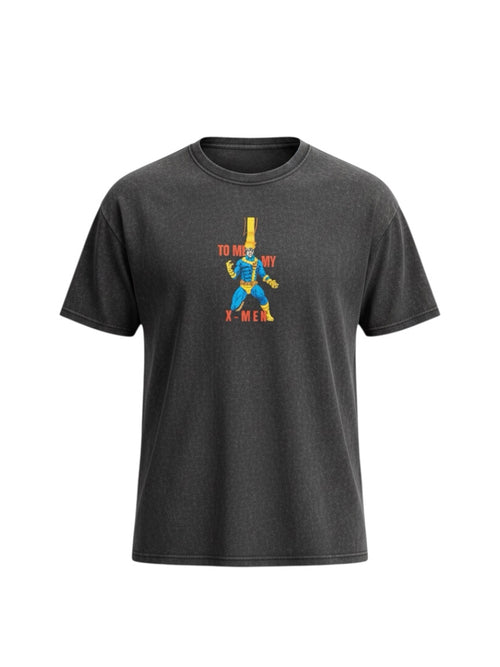Cyclops X-Men Embroidered Short Sleeve Crewneck T-Shirt