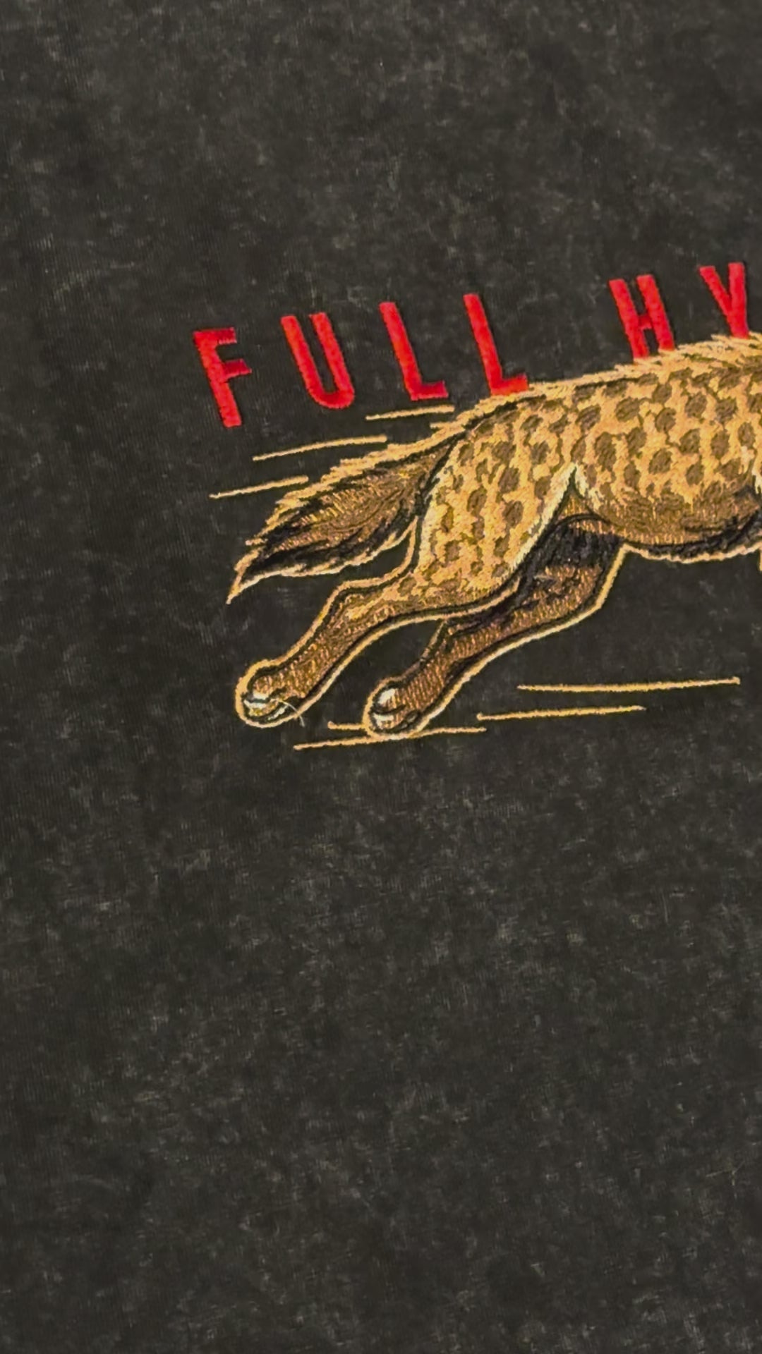 Custom Order - Full Hyena Heat Pressed + Embroidered