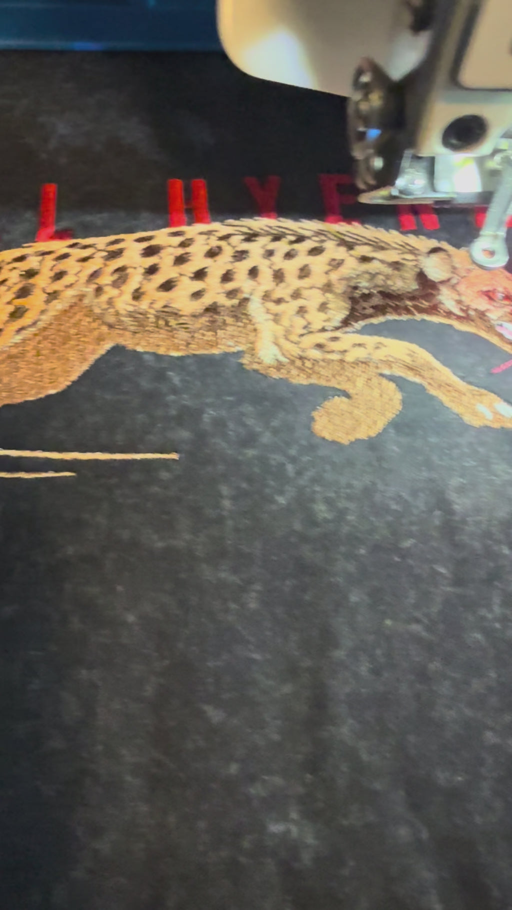 Custom Order - Full Hyena Heat Pressed + Embroidered